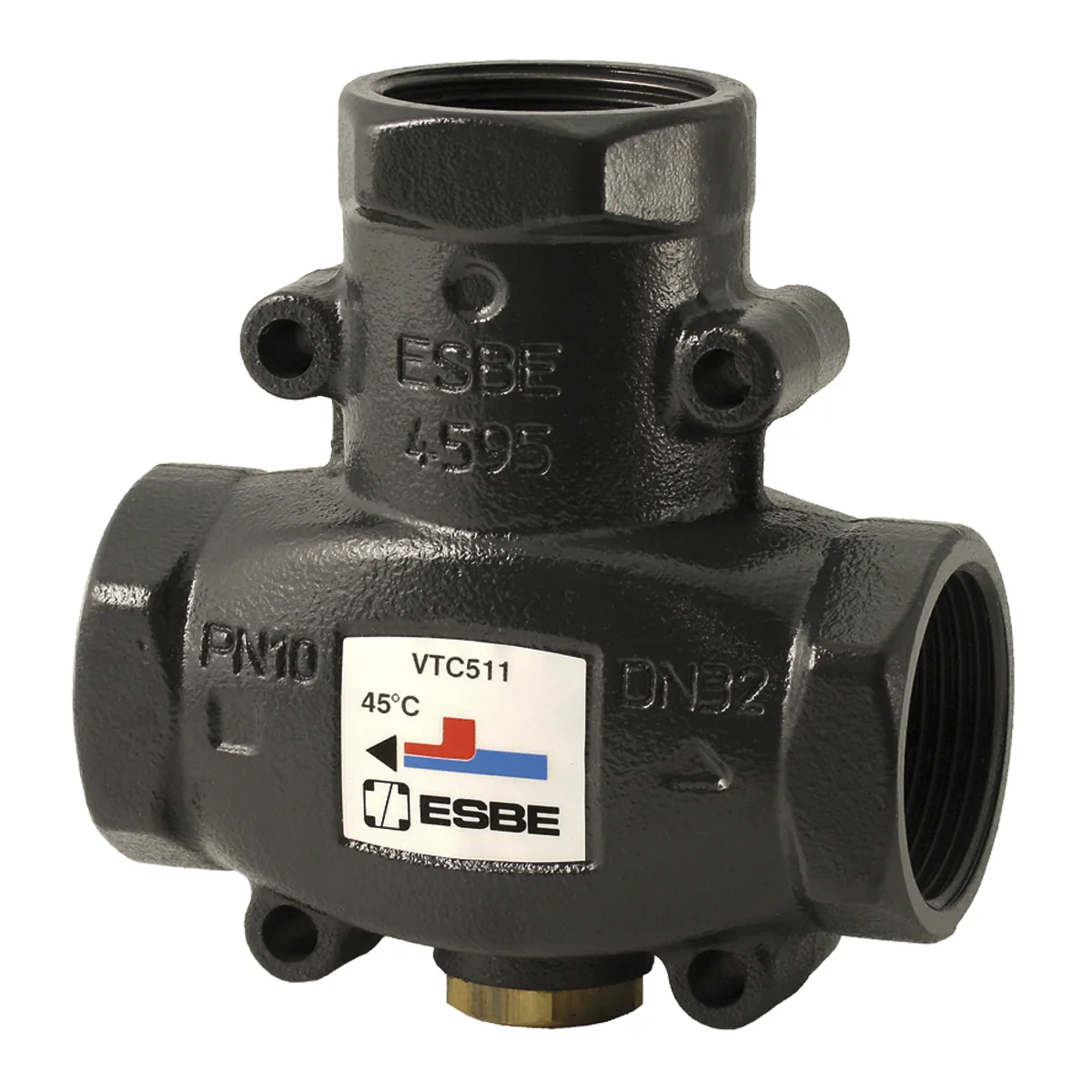 Клапан термостатический смесительный ESBE VTC511 50 °C, DN 25, KVS 9