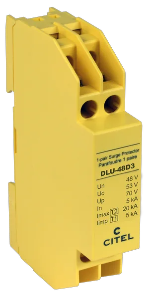 Устройство защиты от импульсных перенапряжений Citel DLU-48D3 (640504), 1 пара, сети ISDN-T0, линия 48В