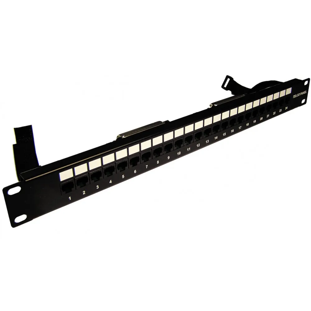 Патч-панель LANMASTER TELCO, 19", 1U, 24 порта RJ-45, контакты 12, 36