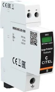 Устройство защиты от импульсных перенапряжений Citel DDC40CS-20-180 (828410821), тип 2, компактный, AC/DC