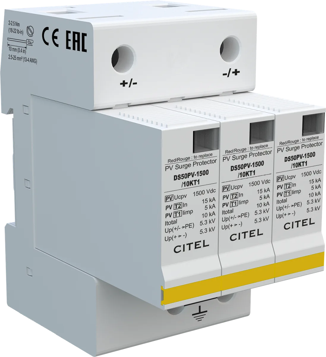Устройство защиты от импульсных перенапряжений Citel DS50PV-1500/10KT1 (480523)