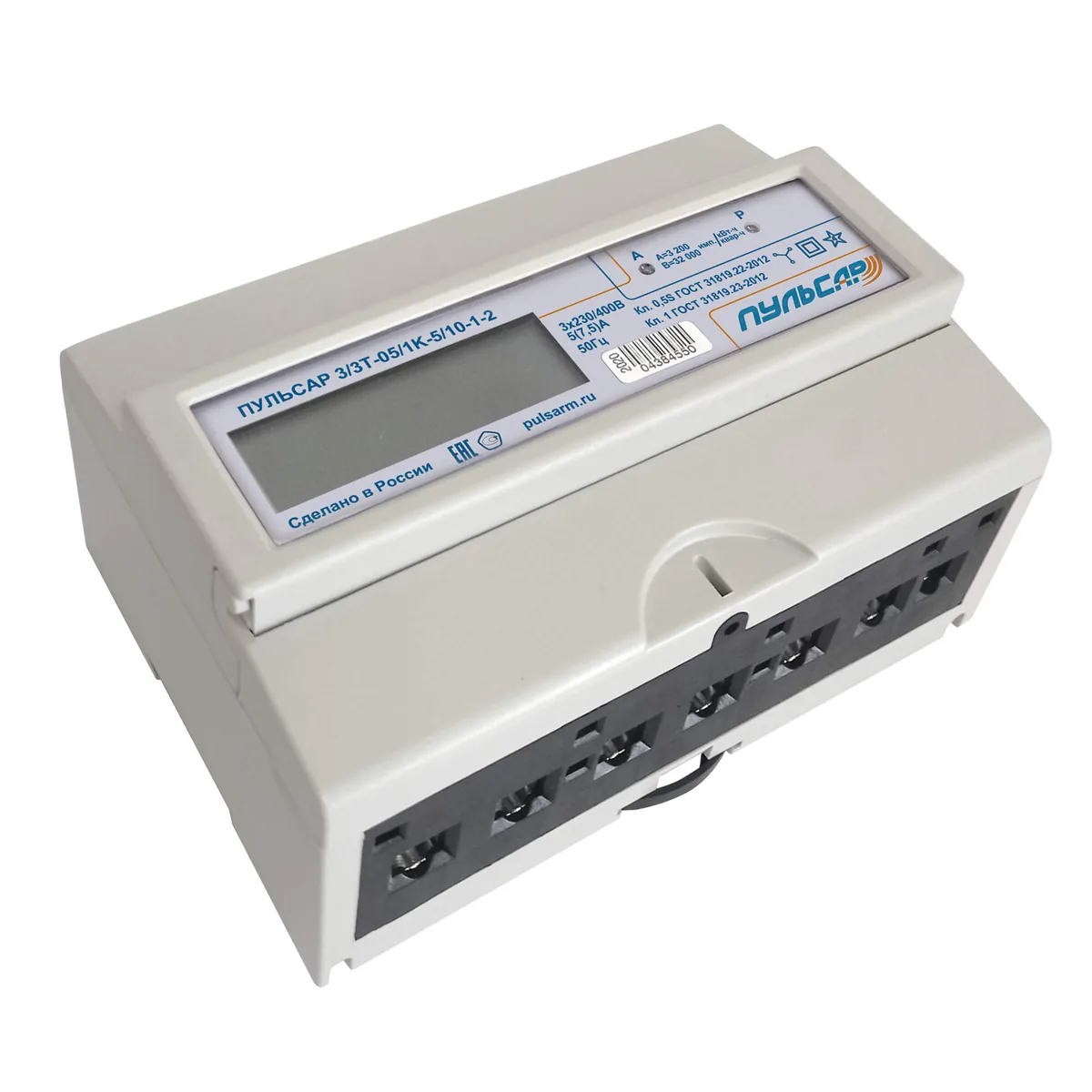 Счетчик Пульсар 3/3Т RS-485 5/10 А без кнопки