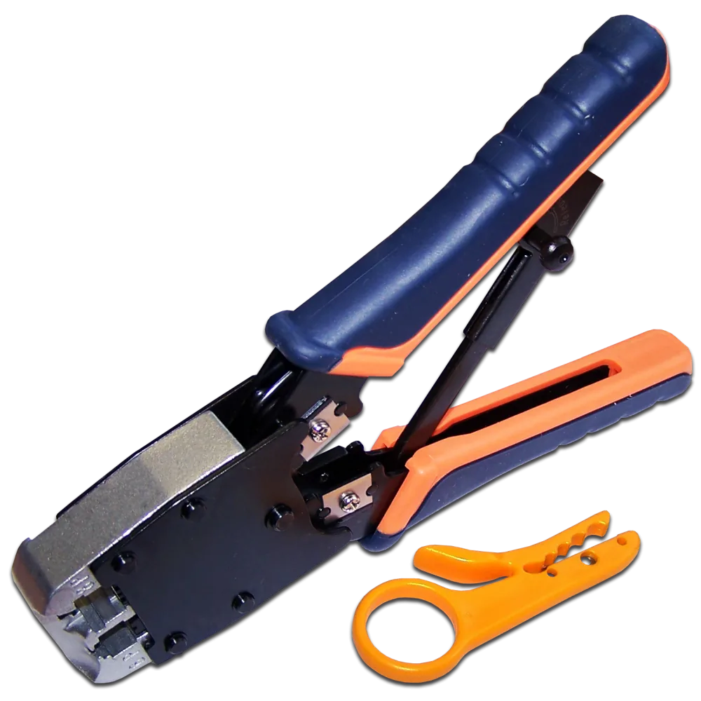 Обжимной инструмент LANMASTER 6P 8P с храповым механизмом