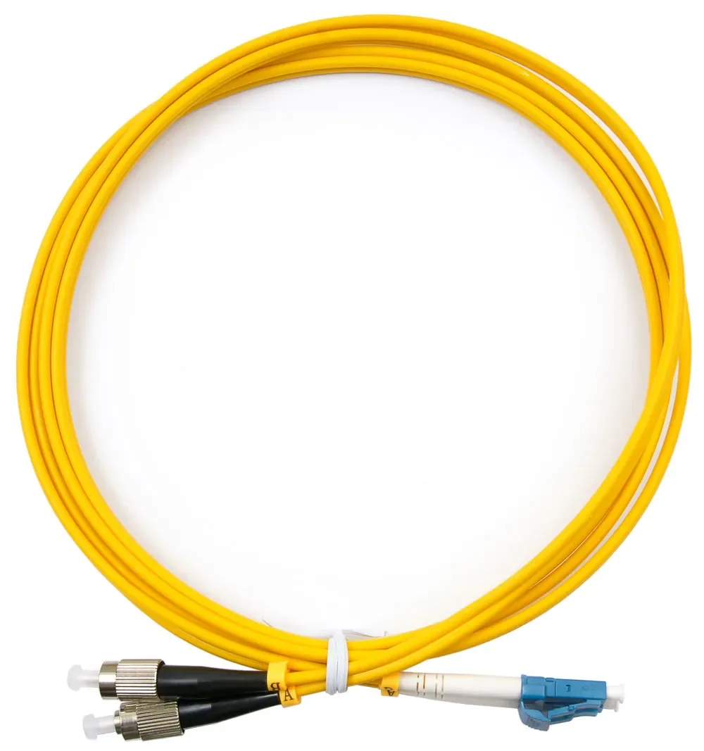 Шнур оптический соединительный QTECH ШО-FC/UPC-LC/UPC-AA3-10M